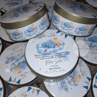 Baby Boy Round Half Kg Tin Box