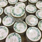 Green Flowers Tin Box