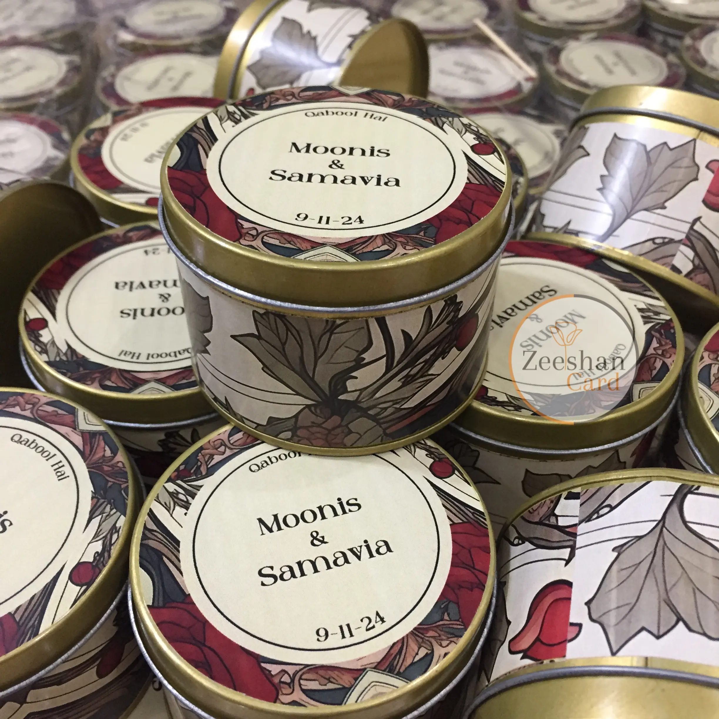 New Flower Tin Bid Box New Flower Tin Bid Box