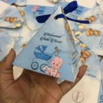 Customised Birth Announcement Triangle Box