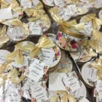 Special Floral Flower Tin Box With Tag And Bow