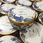 Half Kg Blue Flower Tin Box