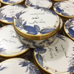 Half Kg Blue Flower Tin Box