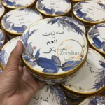 Half Kg Blue Flower Tin Box