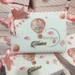 Half Kg Cardboard Box With Wooden Name And Bow