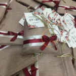 Jute With Ribbon And Tag