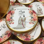 Couple Tin Box With Floral Design