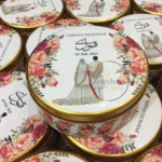 Couple Tin Box With Floral Design