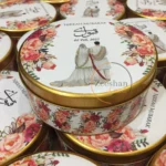 Couple Tin Box With Floral Design