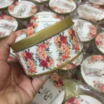 Couple Tin Box With Floral Design