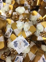 New Flower And Stamen Tin Box With Tag