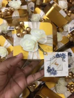 New Flower And Stamen Tin Box With Tag