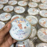 Baby Announcement Tin Box With Bear