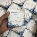 Blue Flowers Printed Cardboard Box