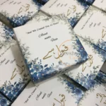 Blue Flowers Printed Cardboard Box