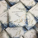 Blue Flowers Printed Cardboard Box