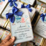 Baby Announcement Tin Box With Bow