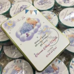 Baby Announcement kg Tin Box