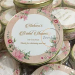 New Floral Design Half Kg Tin Box