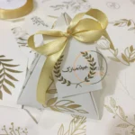 Triangle Bid Box With Tag