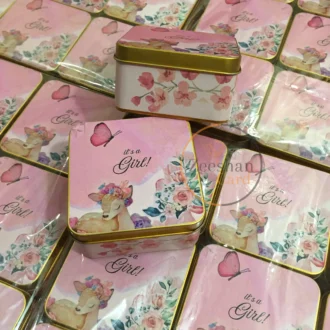 New Design Baby Girl Tin Box