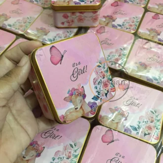 Baby Girl Half kg Tin Box