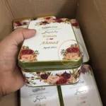 Floral Design Half Kg Tin Box