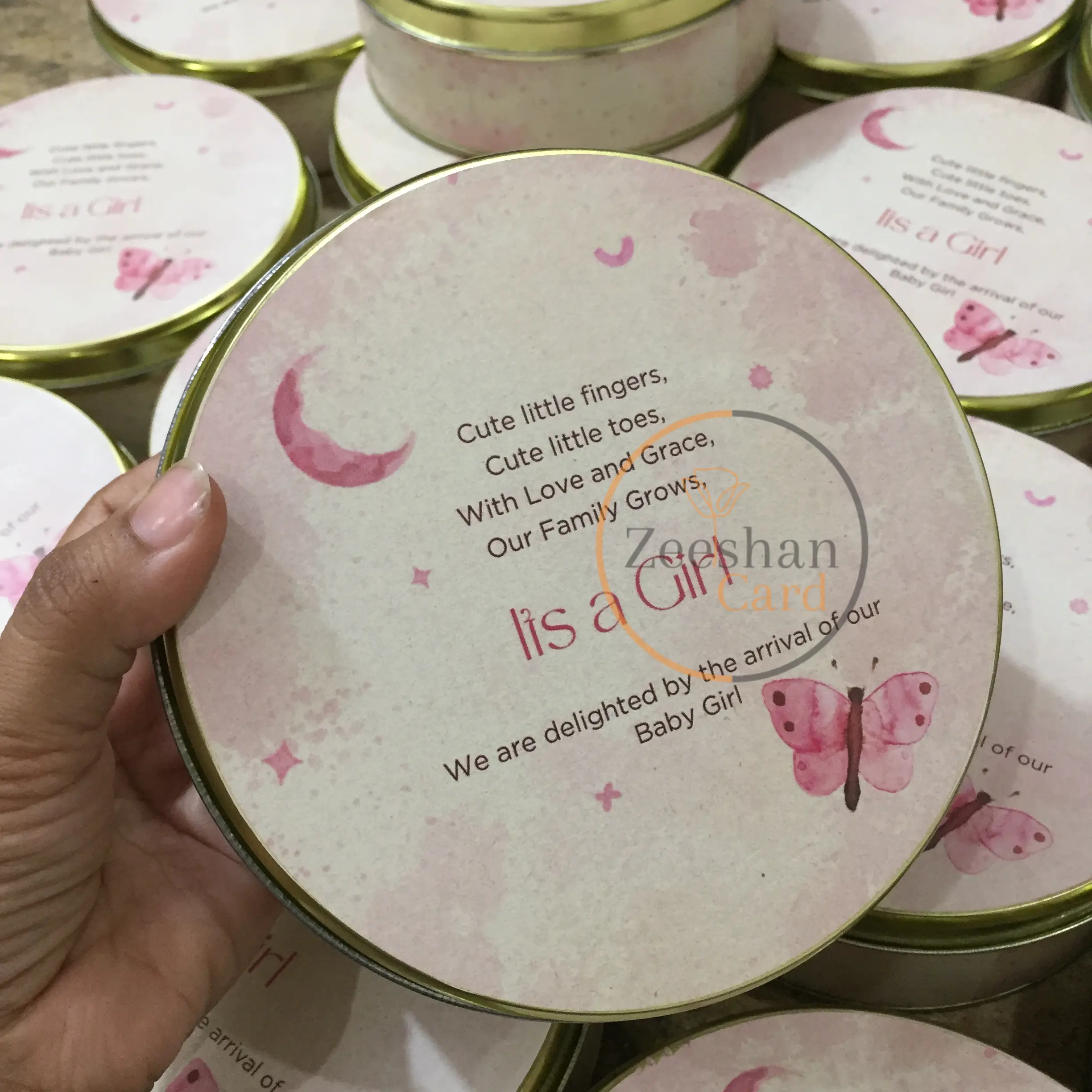 New Design Baby Girl Half kg Tin Box New Design Baby Girl Half kg Tin Box