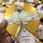 Flower Half Kg Tin Box With Tag