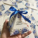 Triangle Box With Ribbon