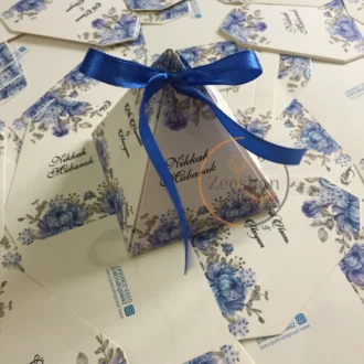 Triangle Box With Ribbon