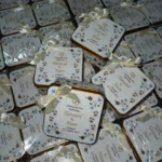 New Flowers Printed Tin Box With Bow