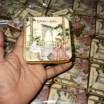 New Golden Design Tin Box With Couple Print