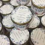 New Blue Flowers Print Tin Box