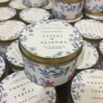 New Blue Flowers Print Tin Box