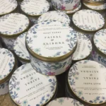 New Blue Flowers Print Tin Box