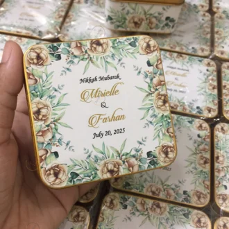 New Flowers Design Tin Box