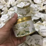 New Design Tin Box With Bow And Tag