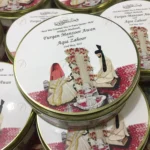 Nikkah Mubarak Half Kg Couple Design Tin Box